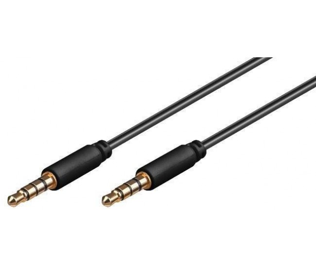 Cablu 4 pini 3.5 mm stereo 2m tata-tata Goobay