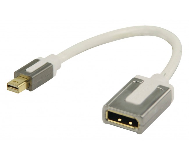 Adaptor Profesional mini DisplayPort - DisplayPort v1.1 0.2m alb Profigold