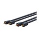 Cablu Profesional 2x RCA - 2x RCA 3m OFC cupru dublu ecaranat aurit Clicktronic 70380