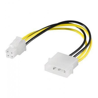 Cablu adaptor molex 5.25 la P4 Pini pentru alimentare PC Goobay