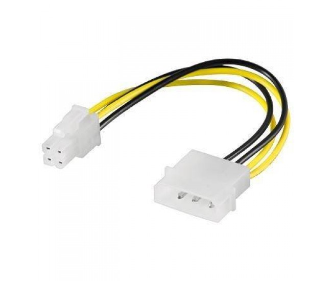 Cablu adaptor molex 5.25 la P4 Pini pentru alimentare PC Goobay