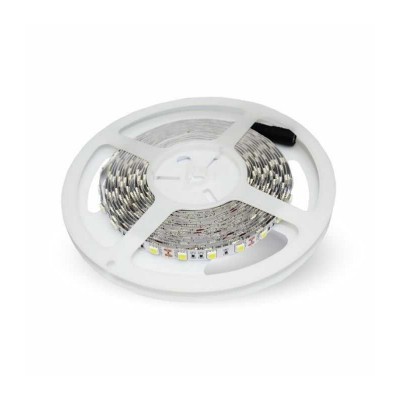 Banda LED SMD5050 24V 3000K alb cald 60LED/m 10W/m 830lm/m IP20 5m V-TAC SKU-212431