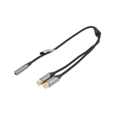 Cablu adaptor audio Stereo Jack 3.5 mm mama - 2x RCA mama 0.3m VENTION BCOHY