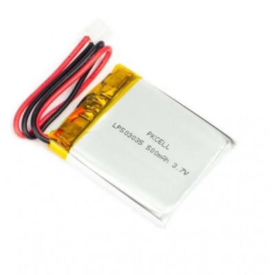 Acumulator Lithium Poliymer 20146 500mAh 3.7V conector JST 37x30.5x5.3mm Pimoroni AKYGA Battery