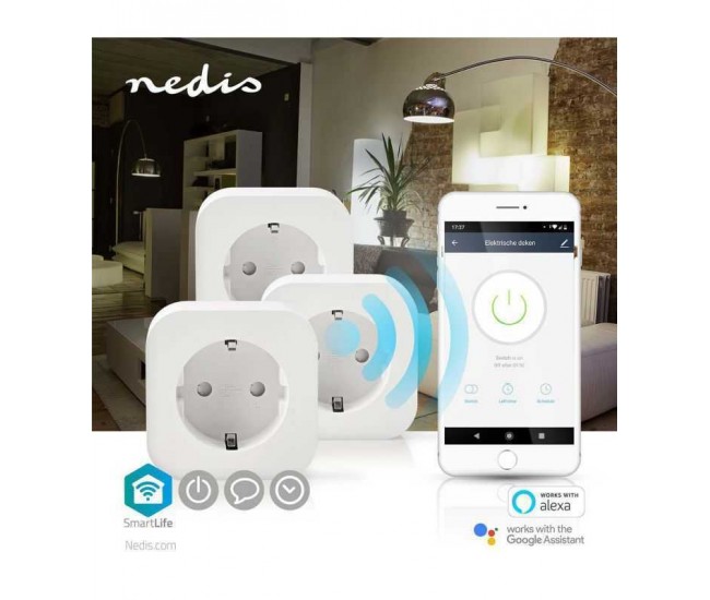 Prize Smart WiFi Schuko 10A Nedis set 3 bucati