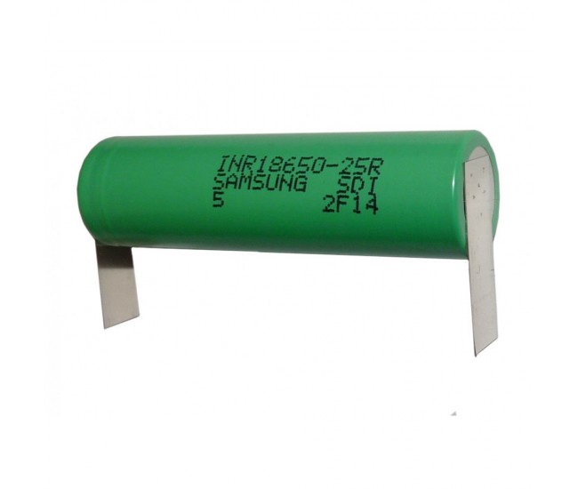 Acumulator LI-ION 18650 2500mAh 20A SAMSUNG cu terminale in U