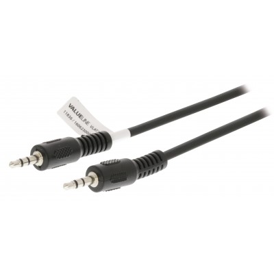 Cablu audio stereo 3.5 mm tata - 3.5 mm tata 1.5m negru Valueline