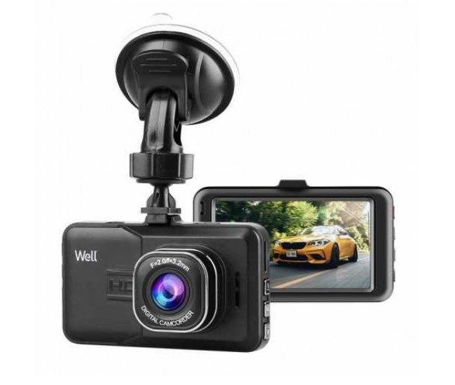 Camera auto Well Trace 1080p FHD 720p ecran 3 DVR-CAR-TRACE-WL