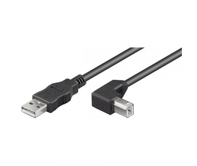 Cablu imprimanta USB 90 grade 5m cupru Goobay