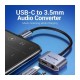 Cablu adaptor convertor USB C la Jack 3.5 mm mama casca/microfon +USB C mama incarcare 10cm OMTP/CTIA standards BGSHA VENTION