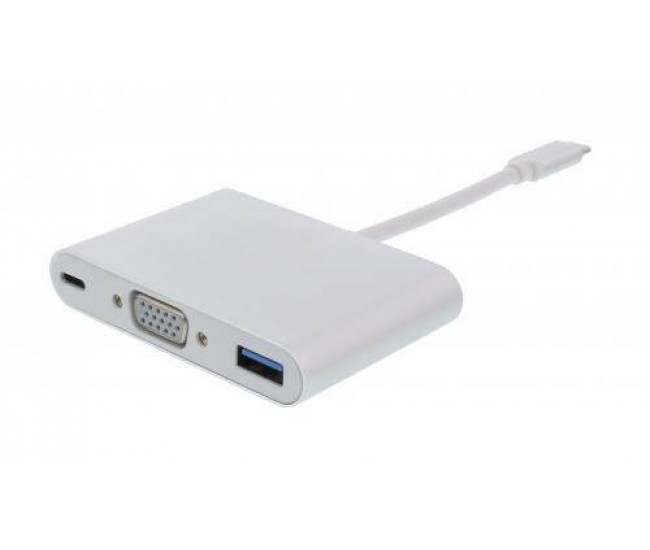 Adaptor USB Type C 3.1 - VGA USB3.0 USB-C PD Well