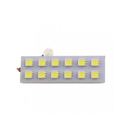 Placa LED SMD 20x60 mm 12V SMD5050 3W lumina alba 240lm inclus adaptoare W5W C5W BA9S CarGuard