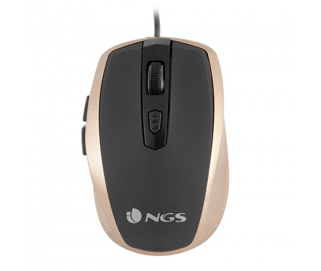 Mouse optic USB 800/1600dpi auriu NGS