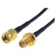 Cablu SMA mama-tata 50 ohm 1m negru BQ CABLE SMA-SMF/50/1