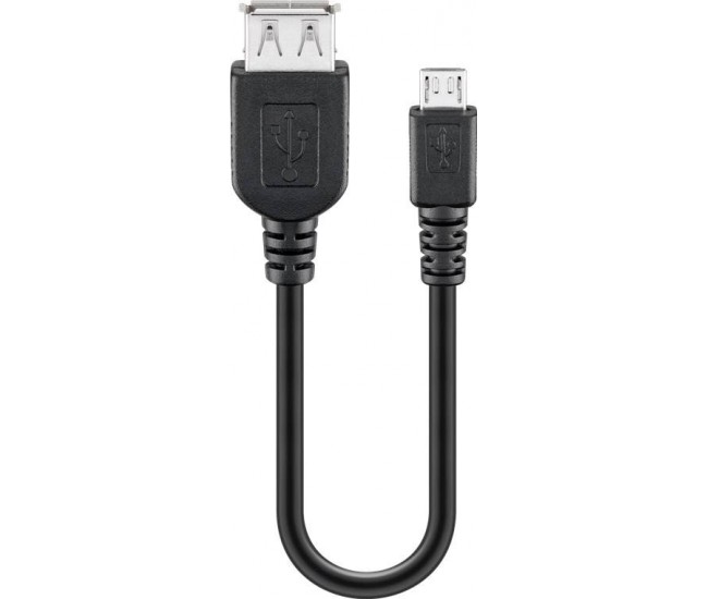 Cablu adaptor USB A mama la micro USB tata Goobay