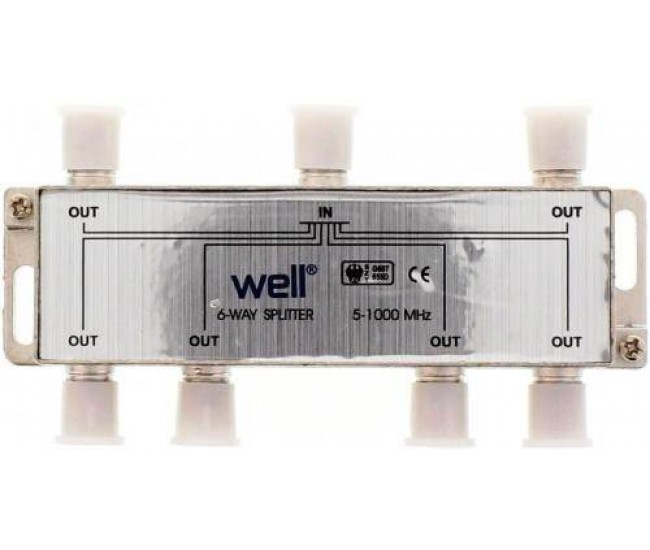 Distribuitor semnal TV 6 cai 1000Mhz Well