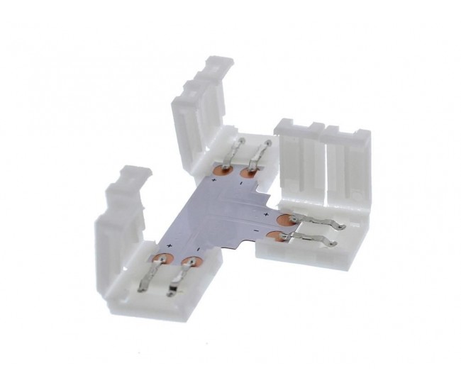 Conector banda LED 10mm PCB forma T 1buc Well