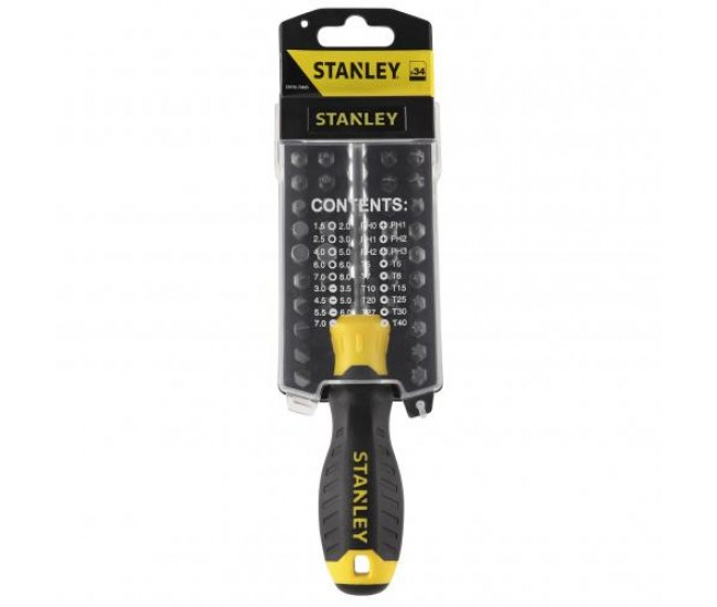 Surubelnita multi-bit 34 piese STHT0-70885 Stanley