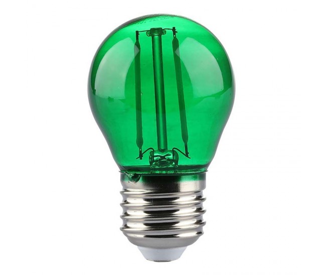 Bec LED G45 E27 2W cu filament lumina verde V-tac SKU-217411