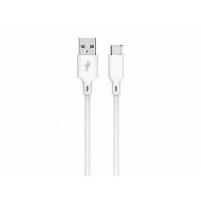 Cablu USB 2.0 A tata - USB type C 1m 3A alb Well CABLE-USB/USBC-1WE06-WL