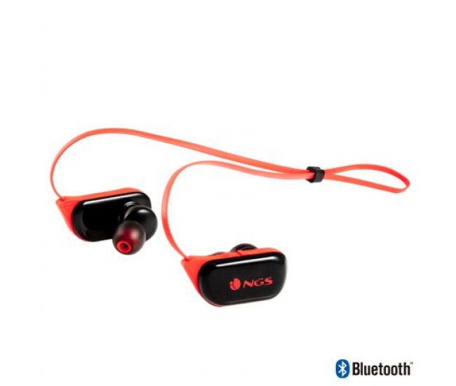 Casti bluetooth Ranger Artica rosu NGS