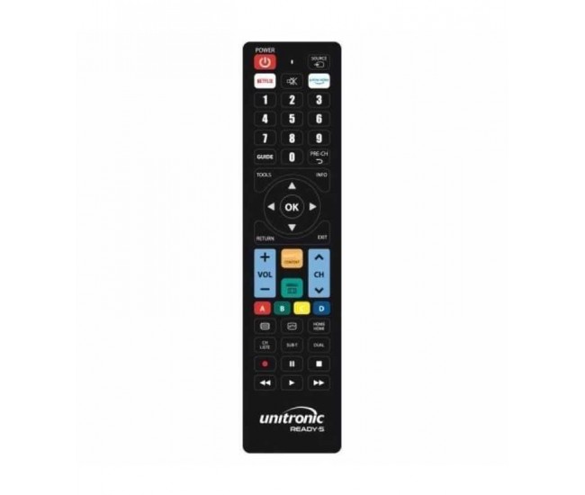 Telecomanda 1713 Unitronic universala compatibila pentru branduri multiple Ready 5 Samsung LG Sony Philips Panasonic 1713WUNI202