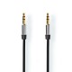 Cablu Audio Stereo Nedis Jack 3.5 mm - 3.5 mm 1m negru