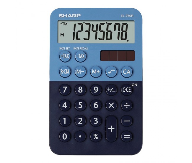 Calculator birou profesional 8 cifre SHARP EL-760RB-BL SHEL760