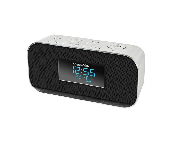 Radio cu ceas si alarma Bluetooth Intrare Aux-in USB Kruger&Matz