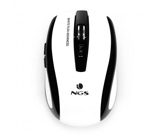 Mouse wireless Flea Advanced alb 800/1600dpi NGS