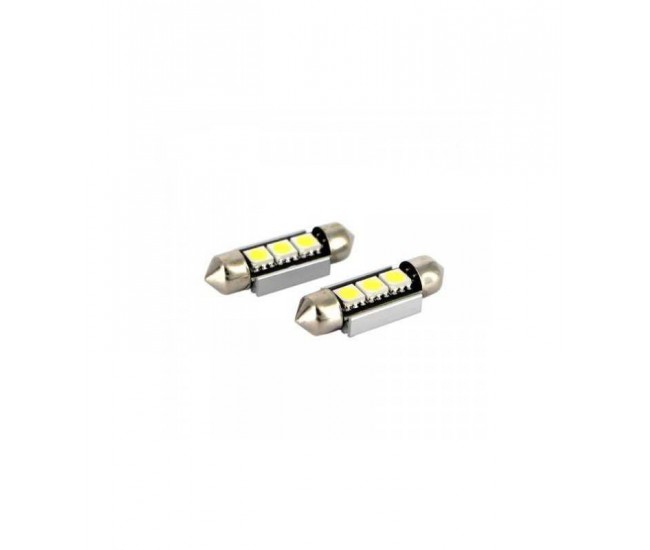 LED Sofit Plafoniera numar de inmatriculare 36mm CANBus CAN106 12V set 2buc Carguard