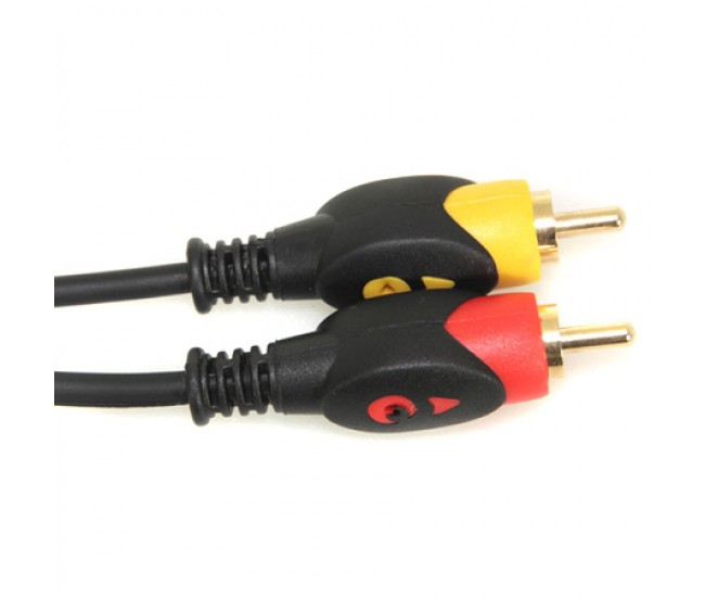 Cablu 2x RCA - 2x RCA Gold 1.5m tata-tata contacte aurite