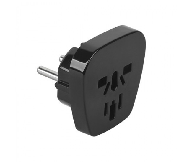 Adaptor tensiune universal 10A negru