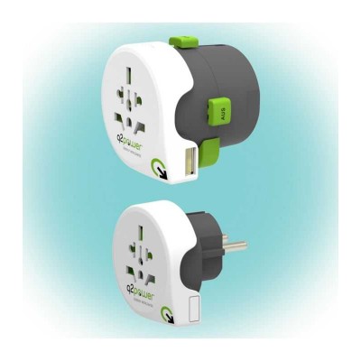 Adaptor calatorii Qdapter 360 +USB AUSTRALIA CHINA IT UK CH BRAZIL USA EURO 2.100130