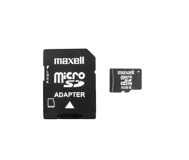 Card microSDHC 8GB clasa10 Maxell cu adaptor SD X-SERIES MICRO SDHC 8GB + AD CLASS10