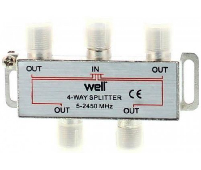 Splitter CATV 4 iesiri 5-2450Mhz Well