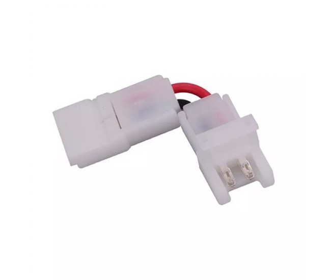 Cablu adaptor conector banda LED 8mm forma L V-TAC