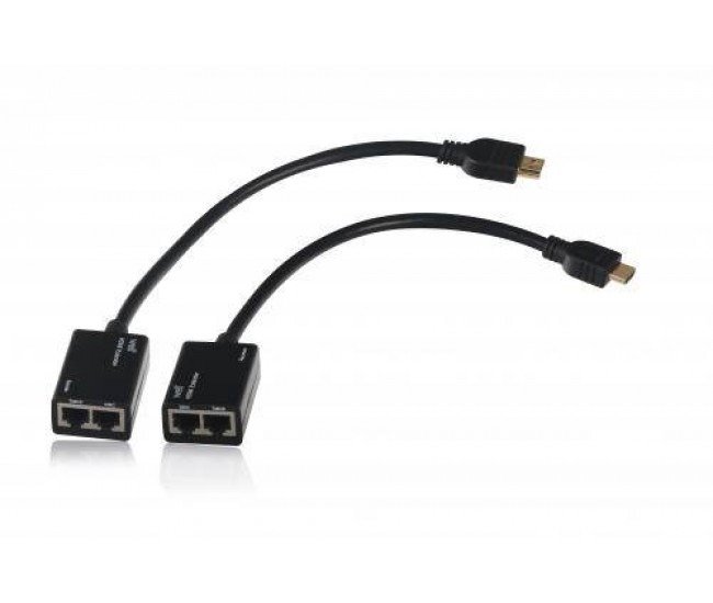 Adaptor prelungitor HDMI pana la 30m Pigtail FullHD V1.3 Well