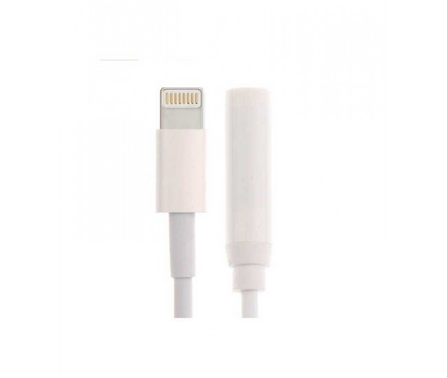 Adaptor iPhone 7 Lightning la Jack mama 3.5 mm 0.1m