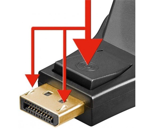 Adaptor DisplayPort 20 pini tata la DVI-I 24+5 mama v1.1 Goobay