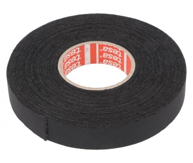 Banda textila 15mm 25m Thk 260um cauciuc 40% negru TESA 51026-00002-00