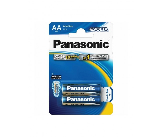 Panasonic baterii alcaline AA (LR6) Evolta 2buc B2 LR6EGE/2BP