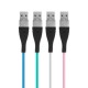 Cablu de date si incarcare iPhone lightning invelis siliconic 1m 2A Delight