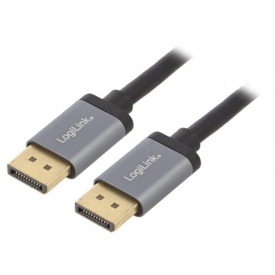 Cablu DisplayPort v1.2 HDCP v1.3 1m tata-tata negru LOGILINK CDA0100