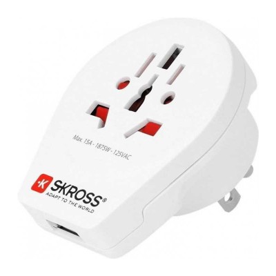 Adaptor priza Universal World - USA cu USB Skross 1.500262