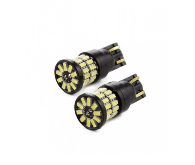 Set Becuri LED auto T10 W5W 5W 360lm alb-rece pentru interior / portbagaj 2buc CarGuard