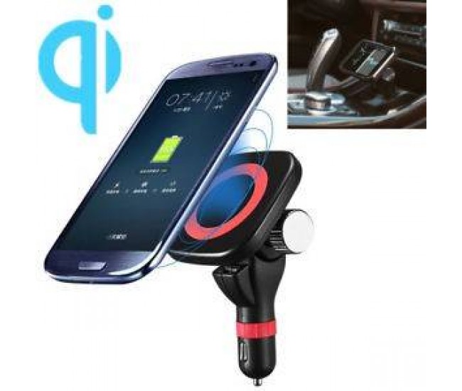 Car wireless charger Qi Quick charging Fast Charge 5V/2.4A incarcator auto