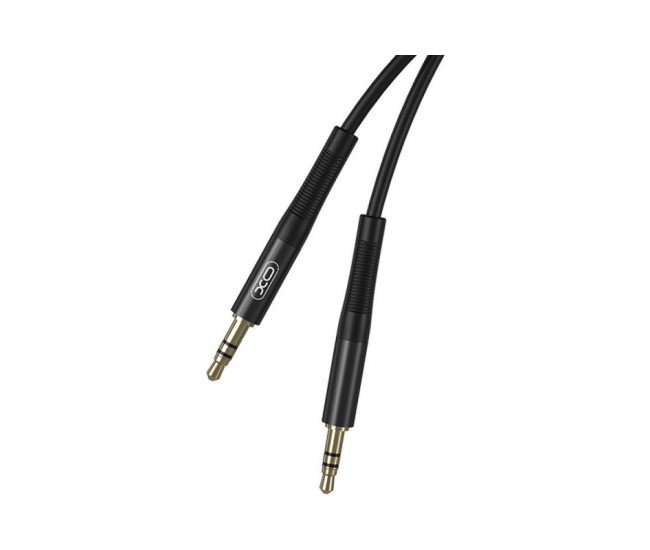 Cablu audio stereo SLIM 2m Jack 3.5 mm - Jack 3.5 mm negru XO-NB-R175B