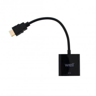 Cablu adaptor HDMI tata la VGA mama Well