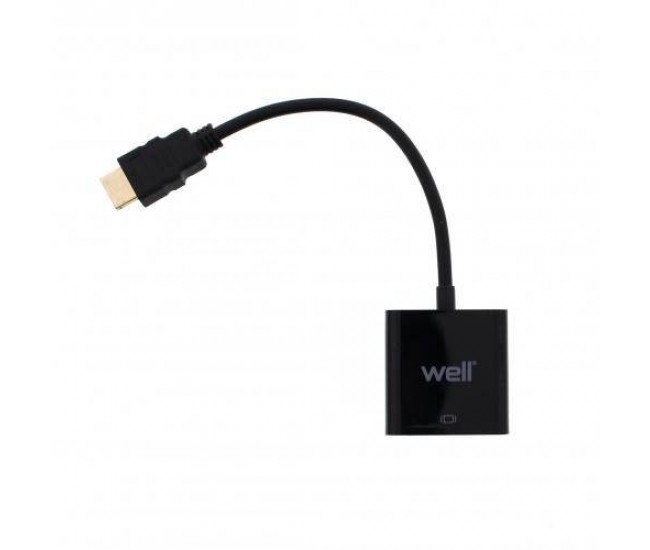 Cablu adaptor HDMI tata la VGA mama Well